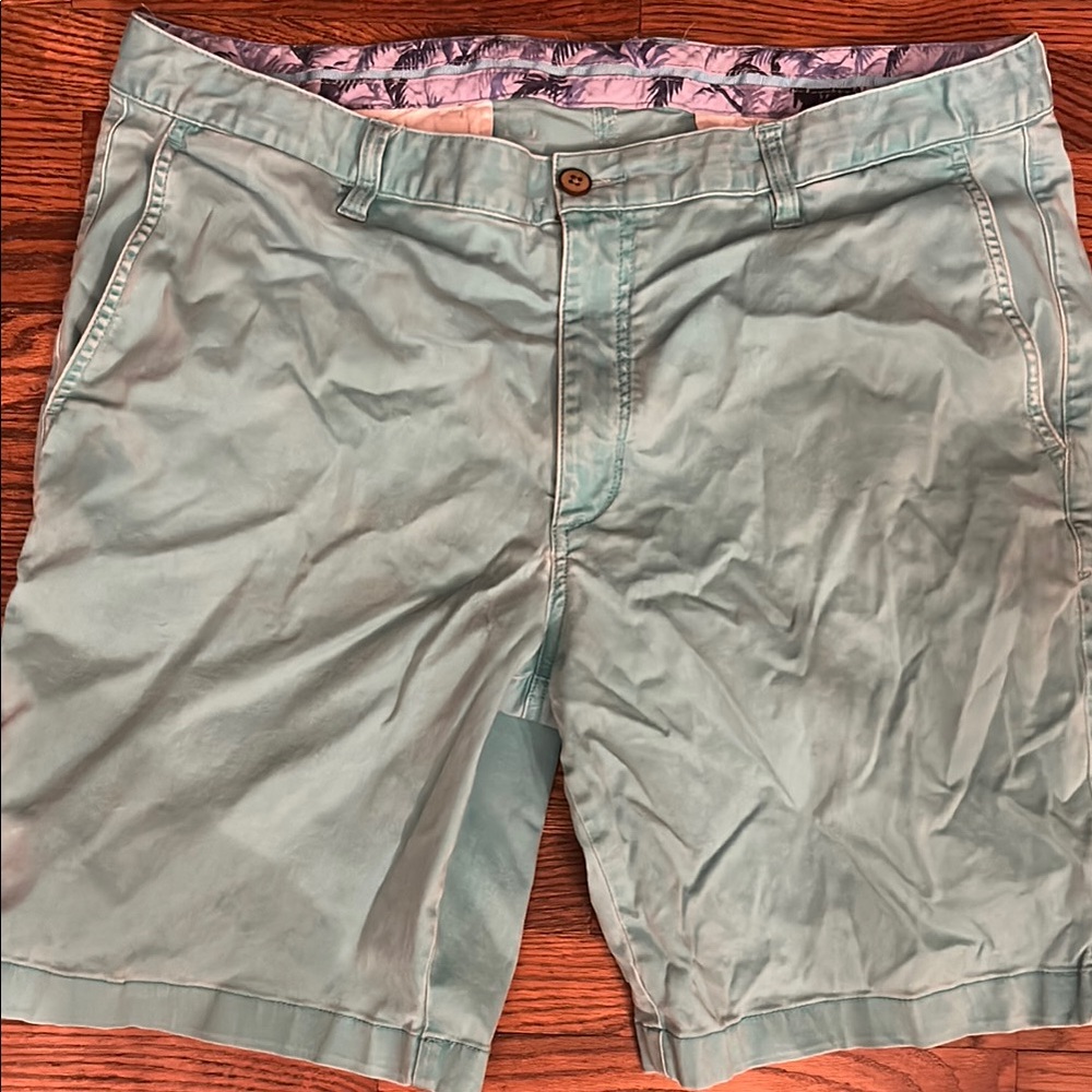 Tommy Bahama Green Flat Front Shorts